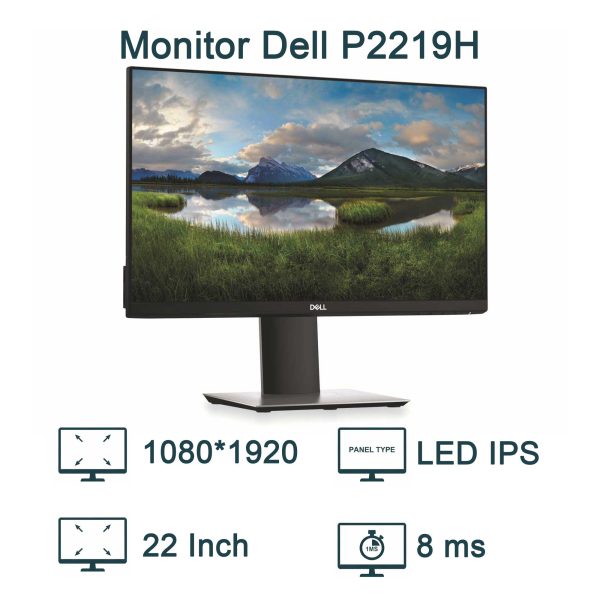 مانیتور استوک دل 22 اینچ DELL P2217H LED IPS