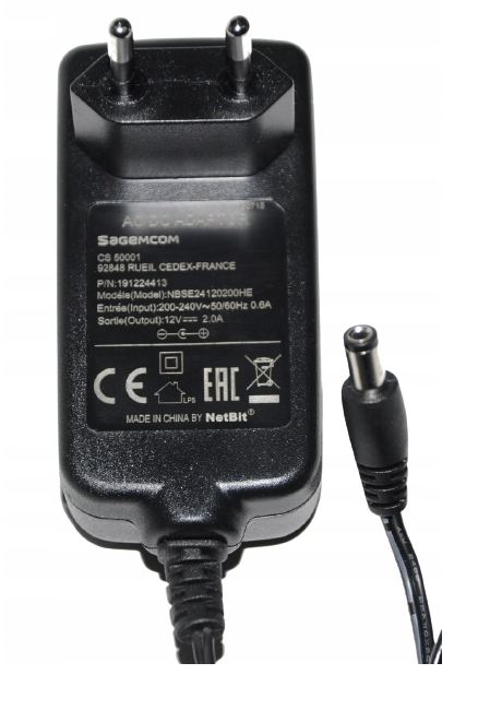 آدابتور اورجینال SagemCom 12V - 2A