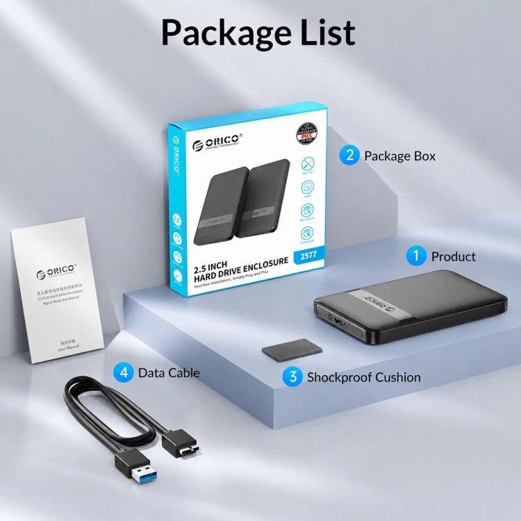 قاب SSD و هارد 2.5 اینچی اوریکو مدل 2577